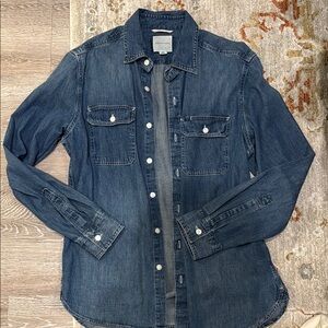 Denim Button-Up Shirt